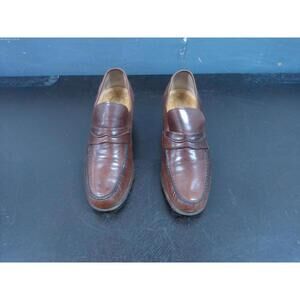 Model Brass Boot Men’s Brown Leather Loafers Size 11 D – Made in Italy Vintage